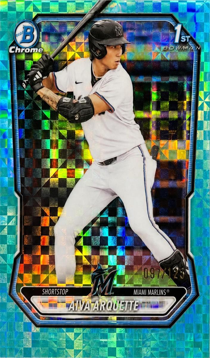 2026 Bowman Baseball Aqua X-Fractor Refractor Aiva Arquette #BCP-40