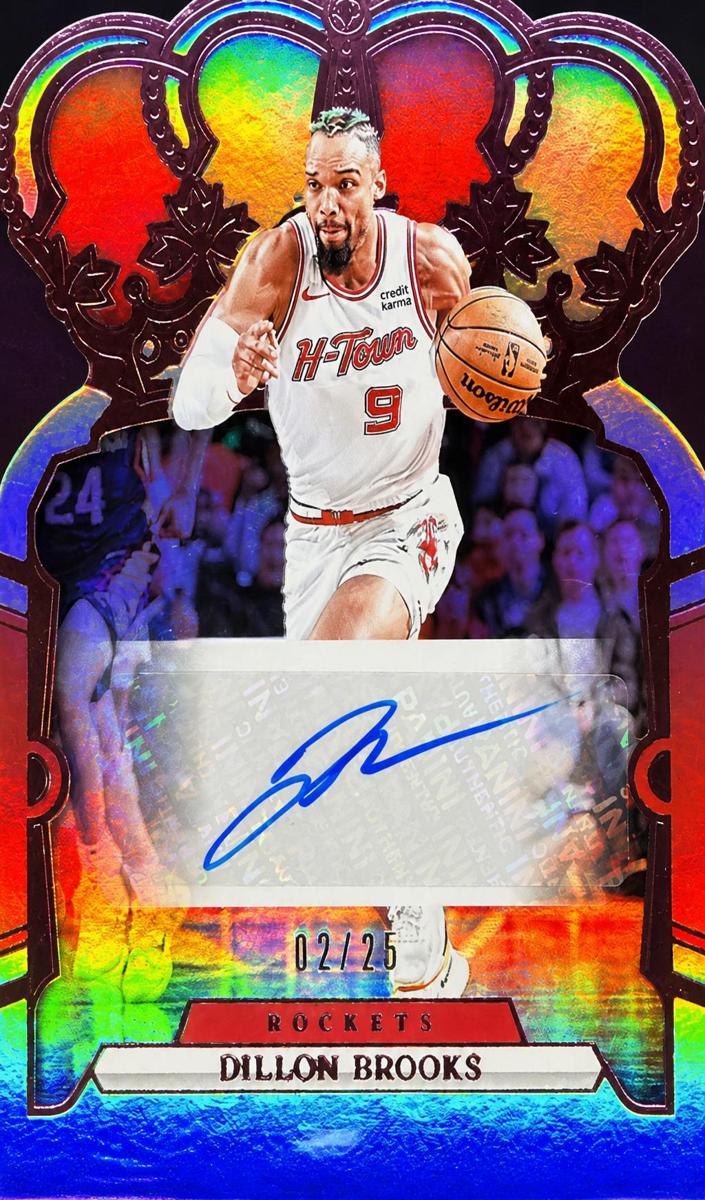 2023 Panini Crown Royale Basketball Pink Dillon Brooks #CA-BRO PSA 8