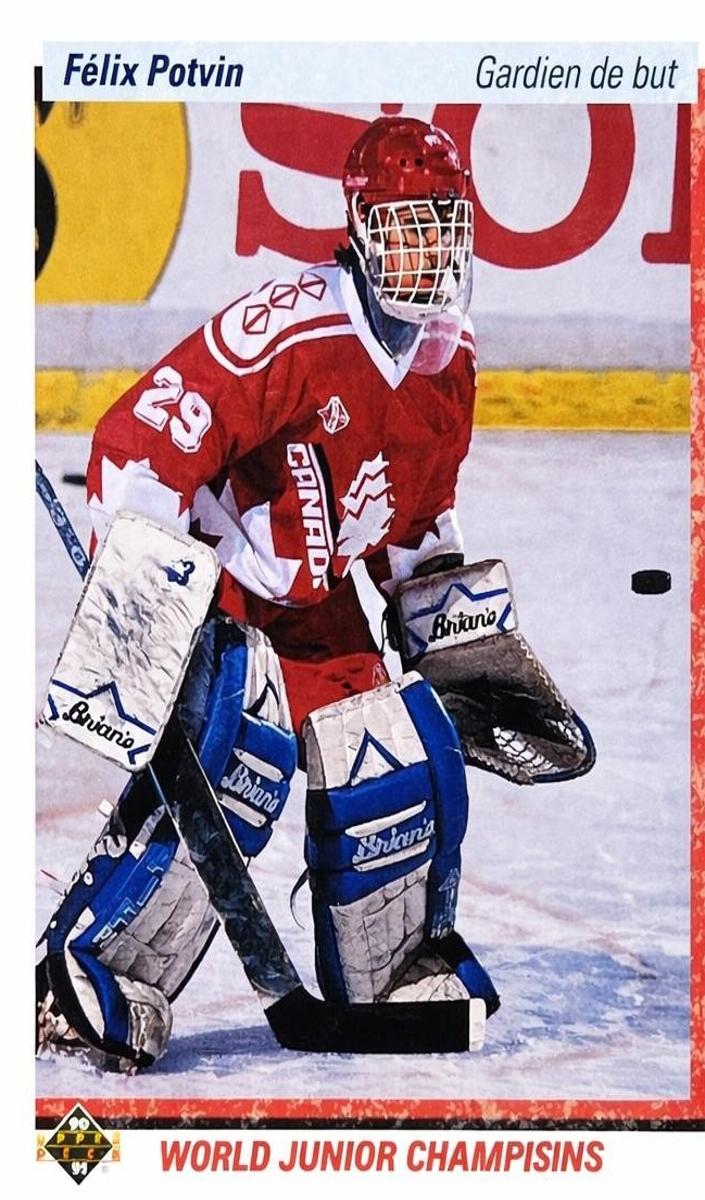 1990 Upper Deck Hockey Felix Potvin #458 PSA 9