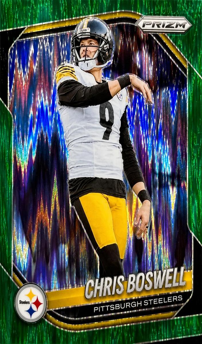 2025 Panini Prizm Football Green Flash Chris Boswell #174