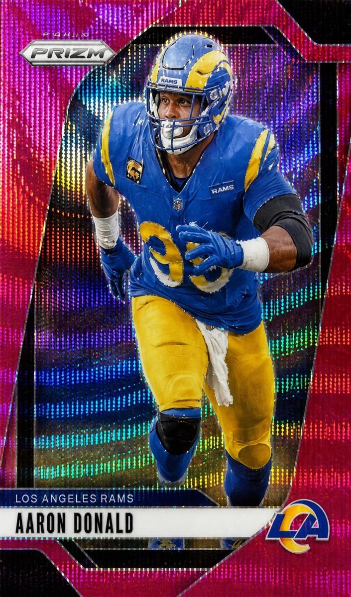 2024 Panini Prizm Football Pink Wave Aaron Donald #172