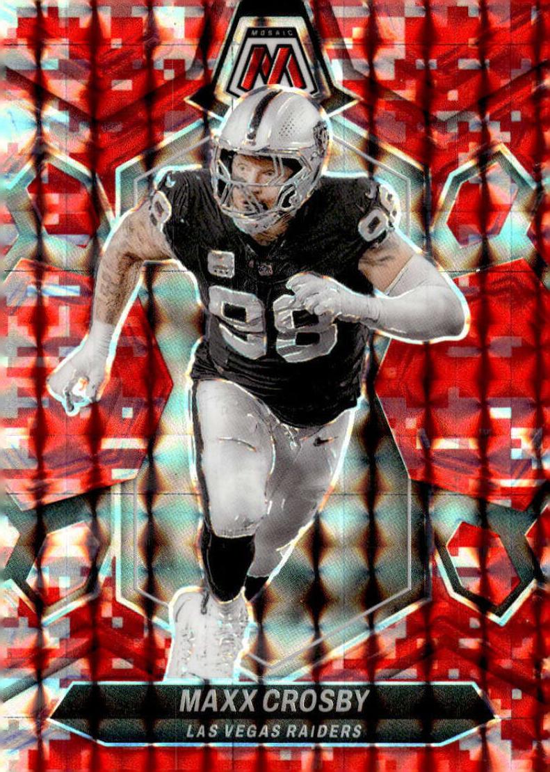 2024 Panini Mosaic Football Camo Pink Maxx Crosby #118