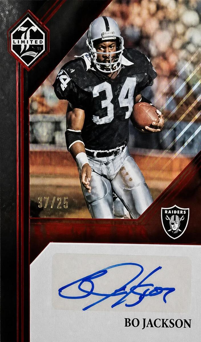 2023 Panini Limited Football Ruby Spotlight Bo Jackson #LI-BJ PSA 9