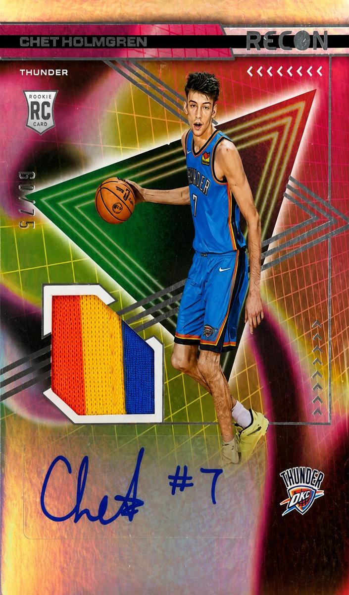 2022 Panini Recon Basketball Chet Holmgren #RJA-CHG