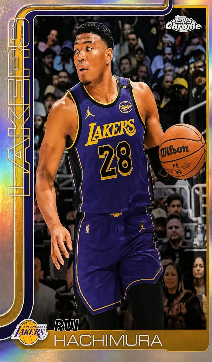 2025 Topps Chrome Basketball Refractor Rui Hachimura #148