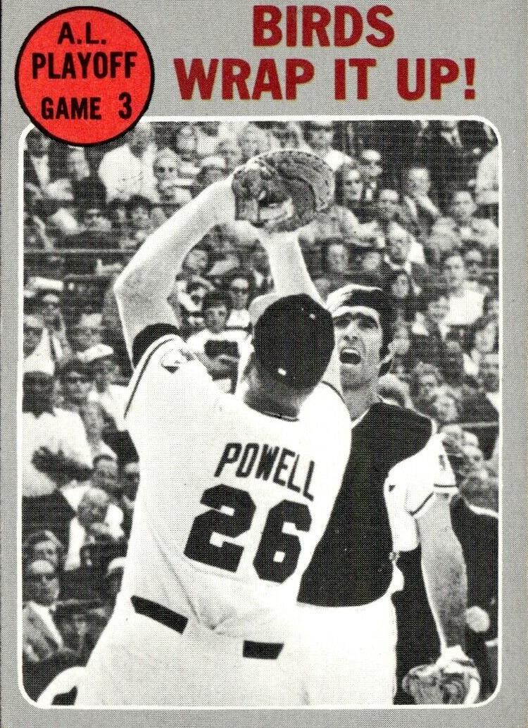 1970 Topps Baseball Birds Wrap It Up! Alcs Game 3 #201 PSA 8.5