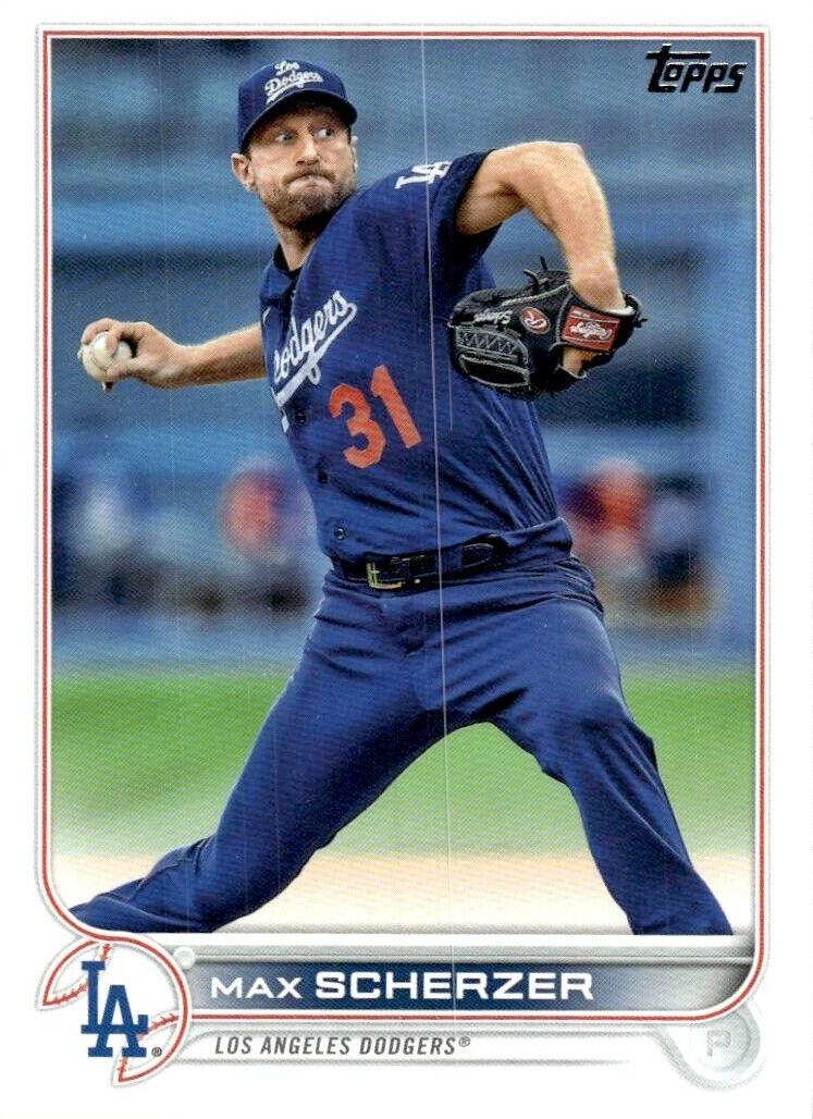2022 Topps Baseball Max Scherzer #310 PSA 9