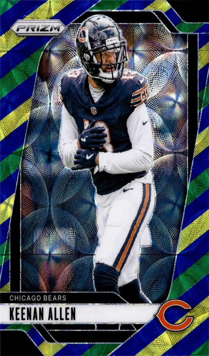 2024 Panini Prizm Football Choice Blue Yellow and Green Keenan Allen #49