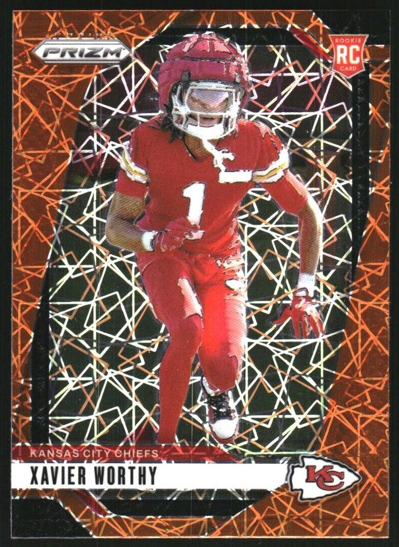 2024 Panini Prizm Football Lazer Xavier Worthy #399 PSA 10