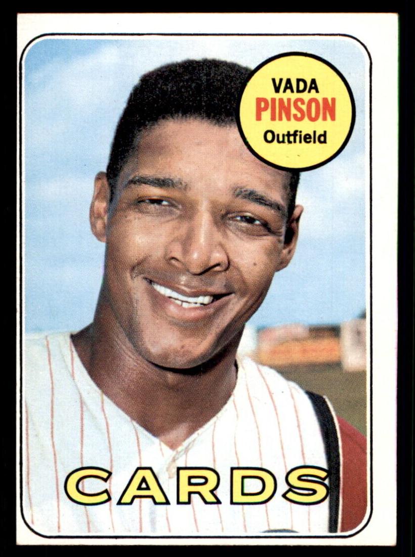 1969 Topps Baseball Vada Pinson #160