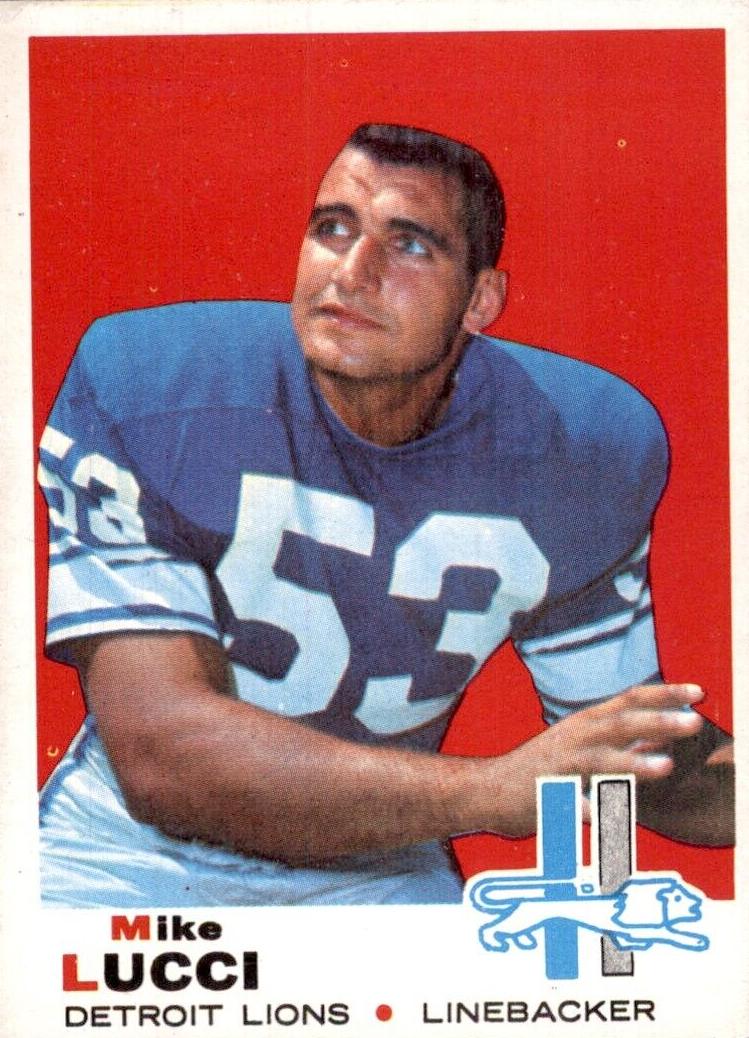 1969 Topps Football Mike Lucci #167 PSA 7.5