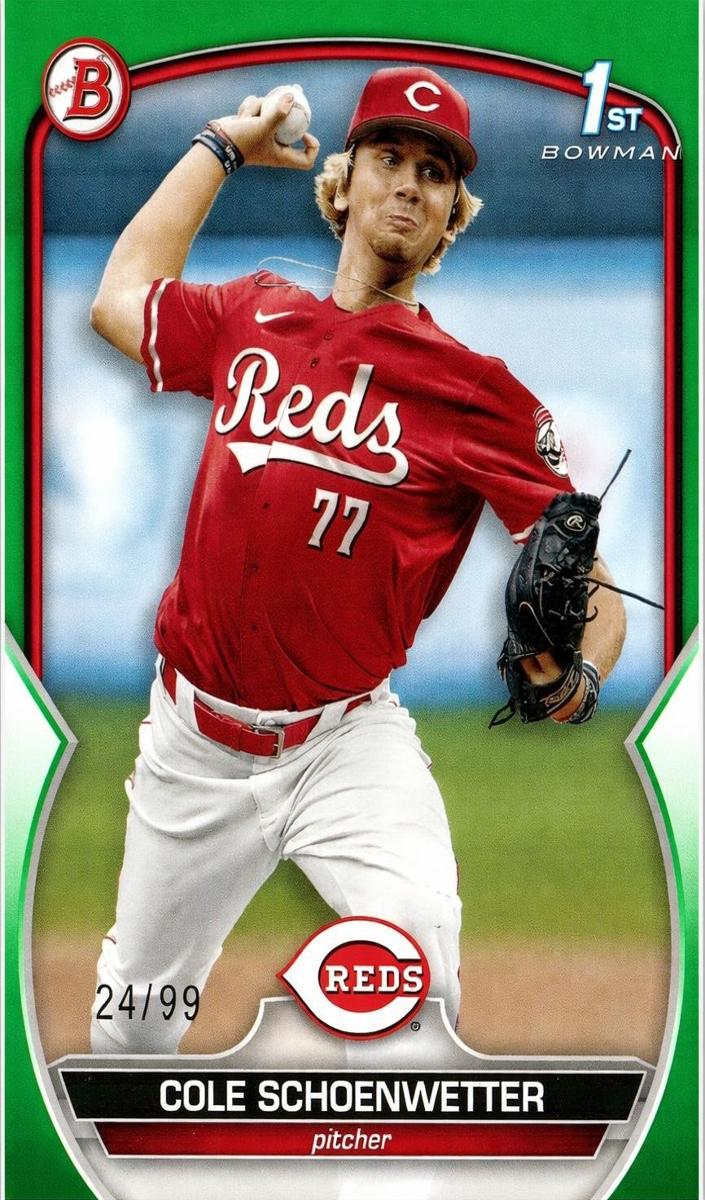 2023 Bowman Draft Baseball Green Cole Schoenwetter #BD-116