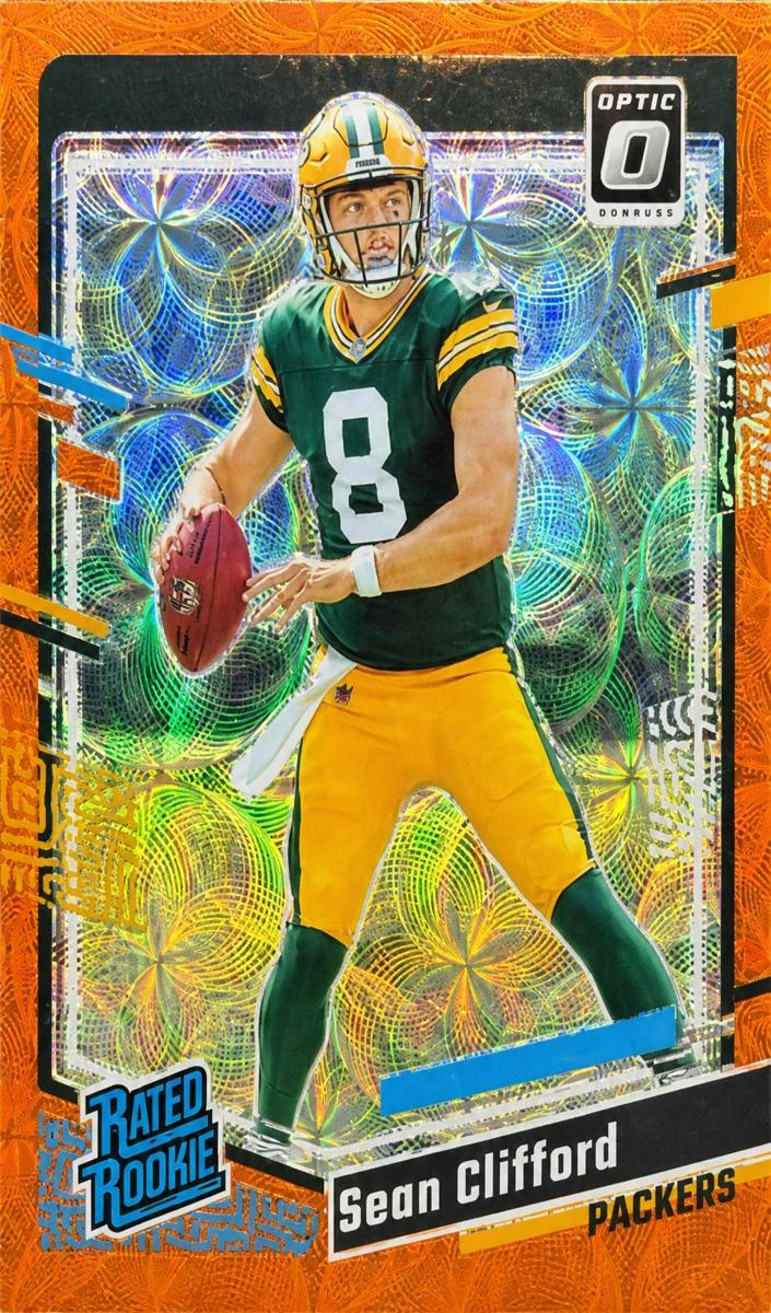 2023 Donruss Optic Football Orange Scope Sean Clifford #242 SGC 9.5