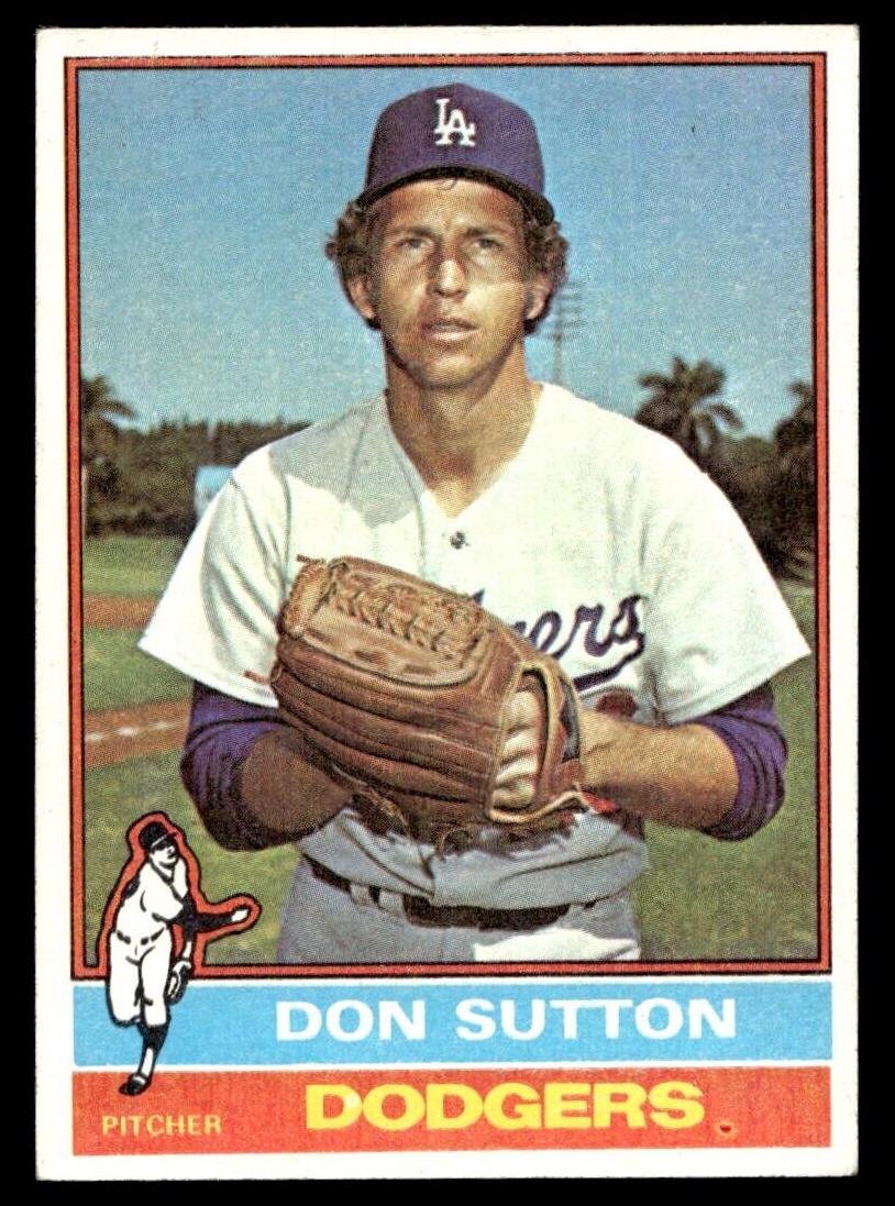 1976 Topps Baseball Don Sutton #530 PSA 8