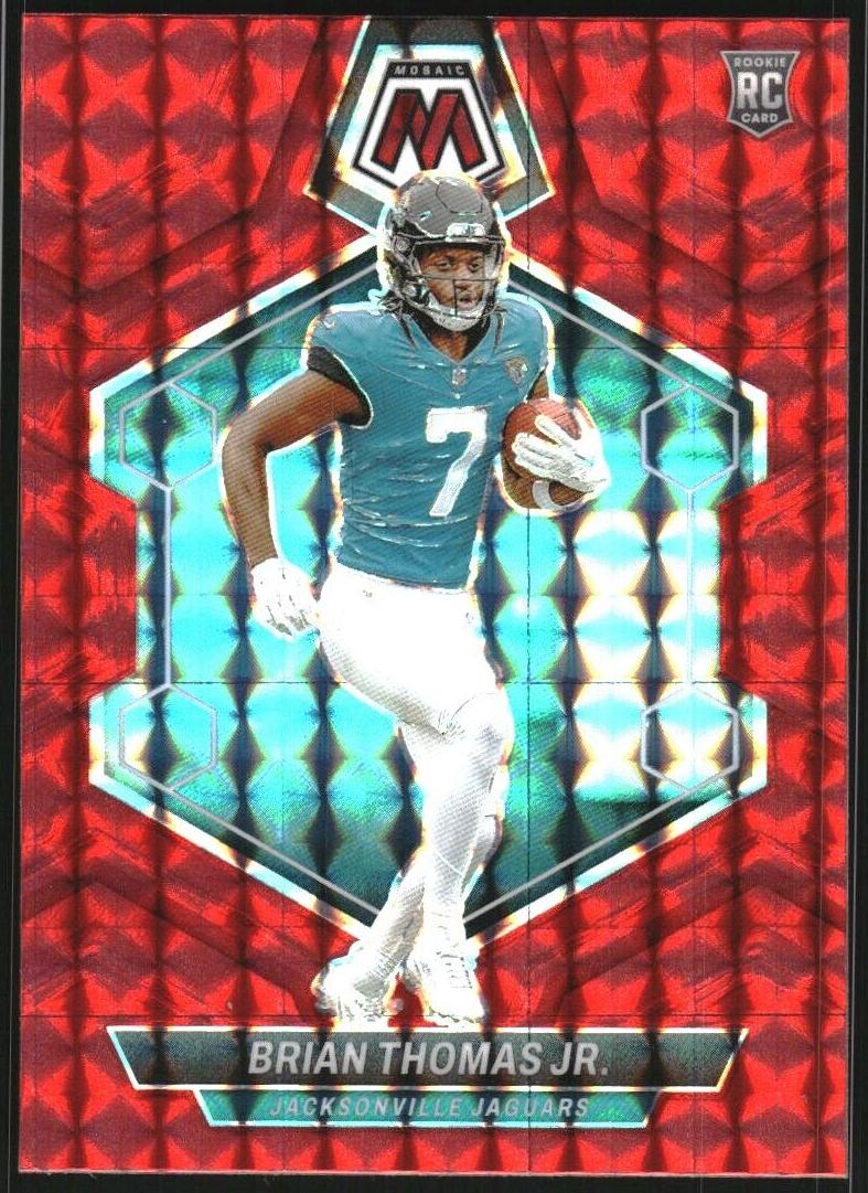 2024 Panini Mosaic Football Red Brian Thomas Jr. #323 PSA 10