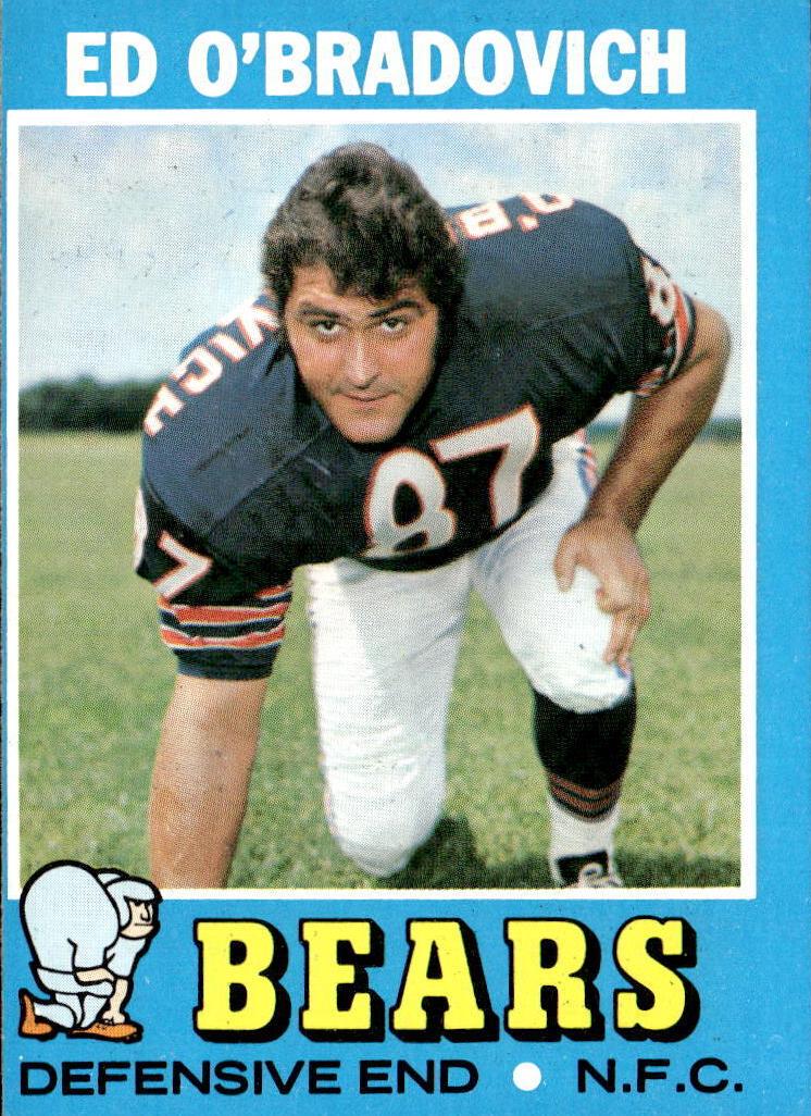 1971 Topps Football Ed O'Bradovich #78