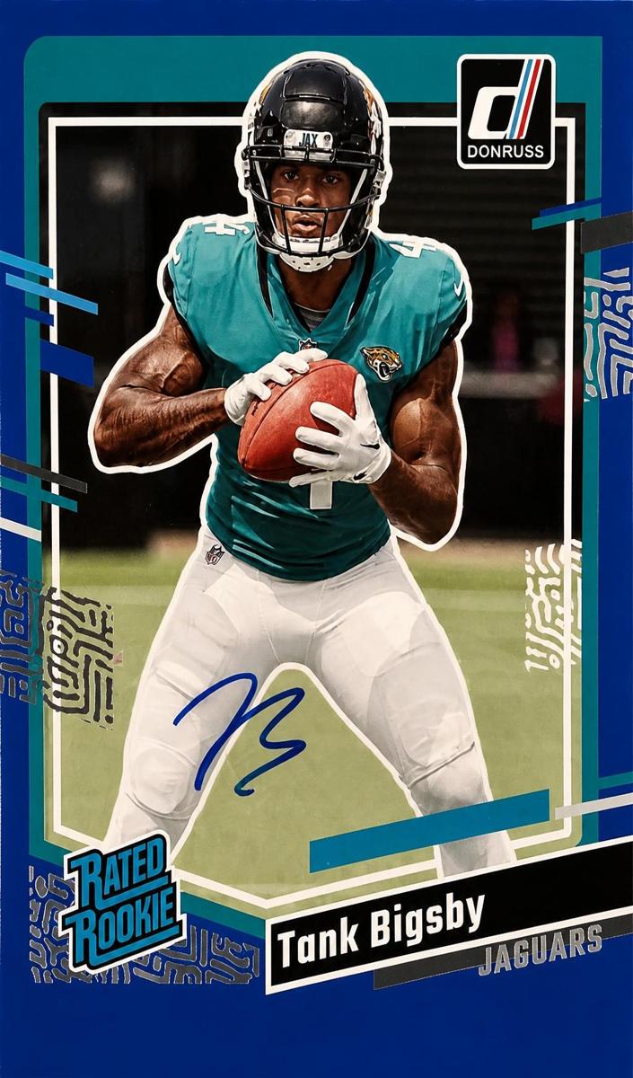 2023 Panini Donruss Football Blue Tank Bigsby #348