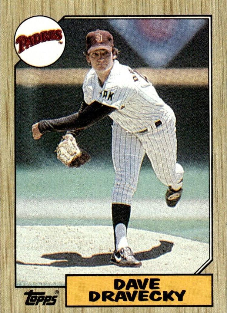 1987 Topps Baseball Dave Dravecky #470