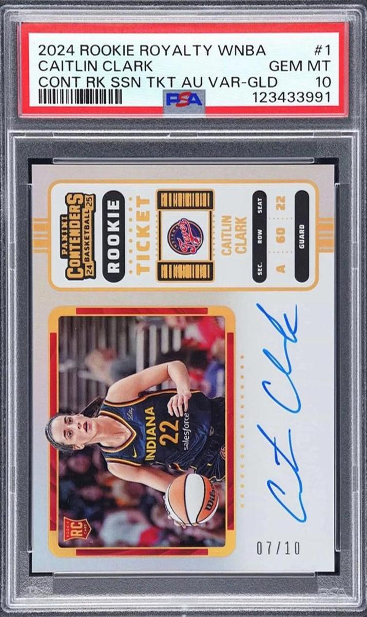 2024 Panini Rookie Royalty WNBA Basketball Gold Caitlin Clark #1