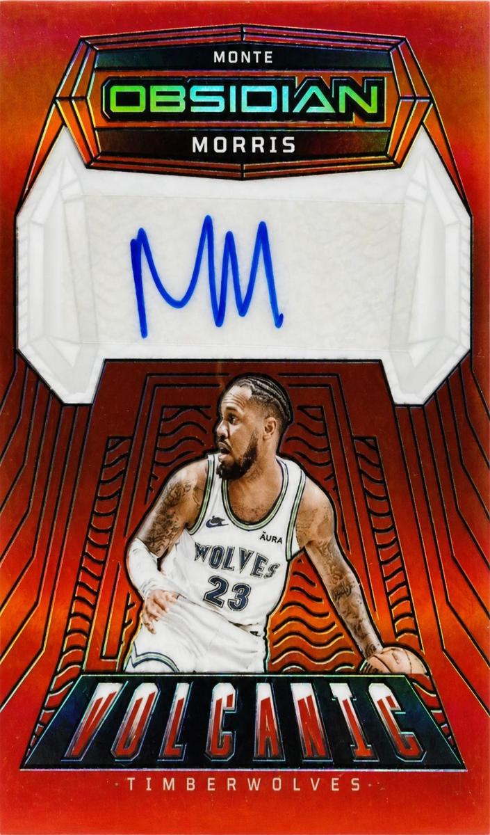 2023 Panini Obsidian Basketball Electric Etch Orange Flood Monte Morris #VS-MNT