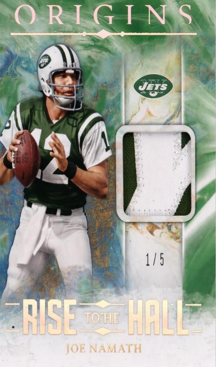 2024 Panini Origins Football Green Joe Namath #RTH-JNA