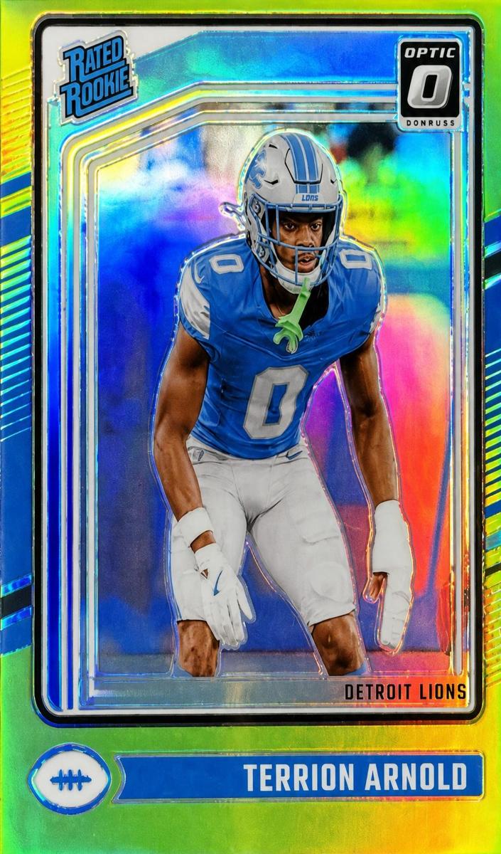 2024 Donruss Optic Football Lime Green Terrion Arnold #290 PSA 9