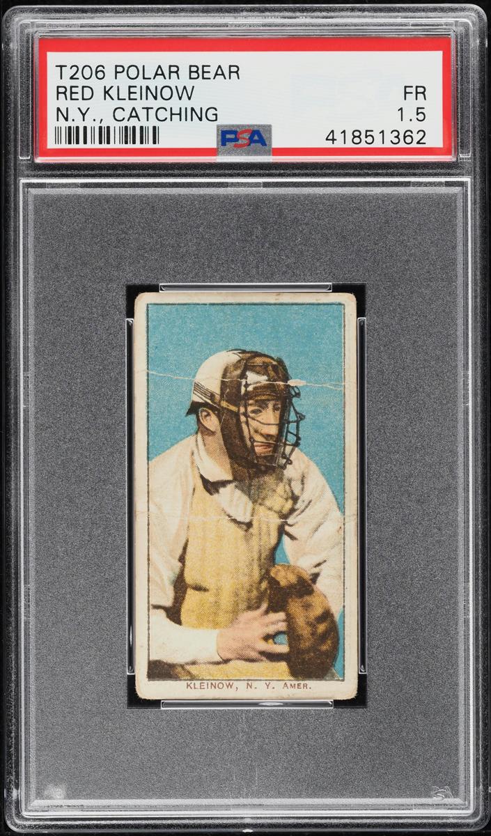 1909-11 T206 Baseball New York - Catching Red Kleinow #NNO SGC 2