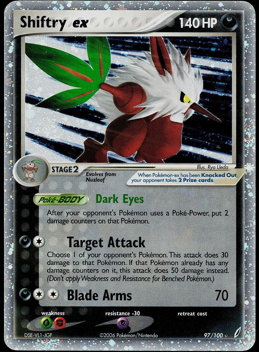 2006 Pokemon EX Crystal Guardians Shiftry #97