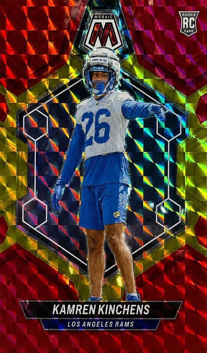 2024 Panini Mosaic Football Choice Fusion Red and Yellow Kamren Kinchens #379