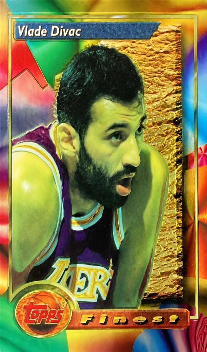 1993 Topps Finest Basketball Vlade Divac #197