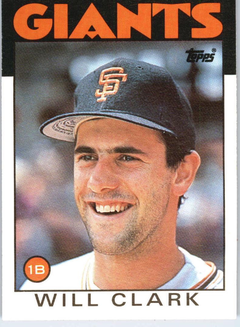 1986 Topps Traded Baseball Will Clark #24T RAW Ungraded