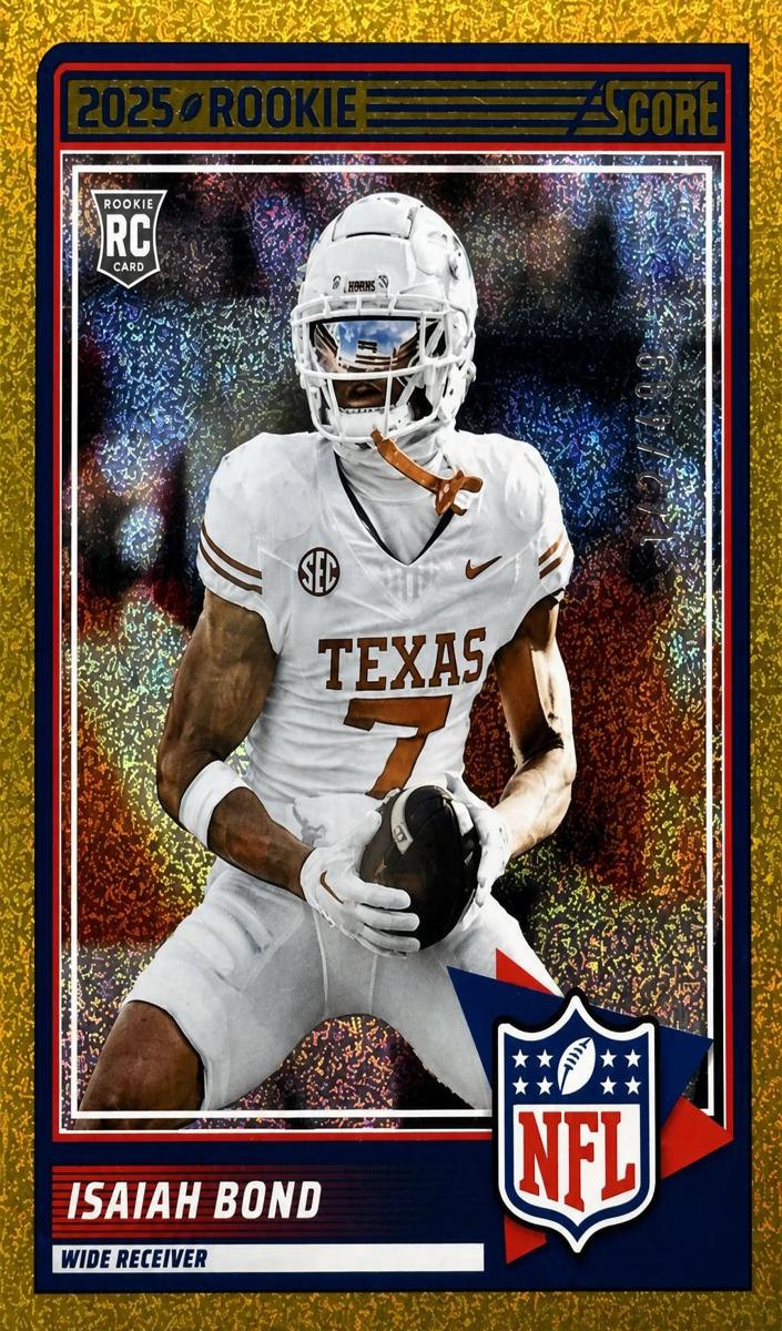 2025 Panini Score Football Gold Isaiah Bond #53