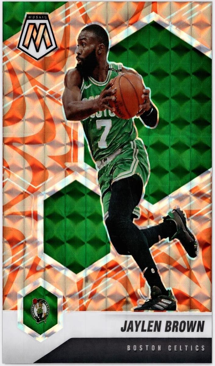 2020 Panini Mosaic Basketball Reactive Orange Jaylen Brown #155