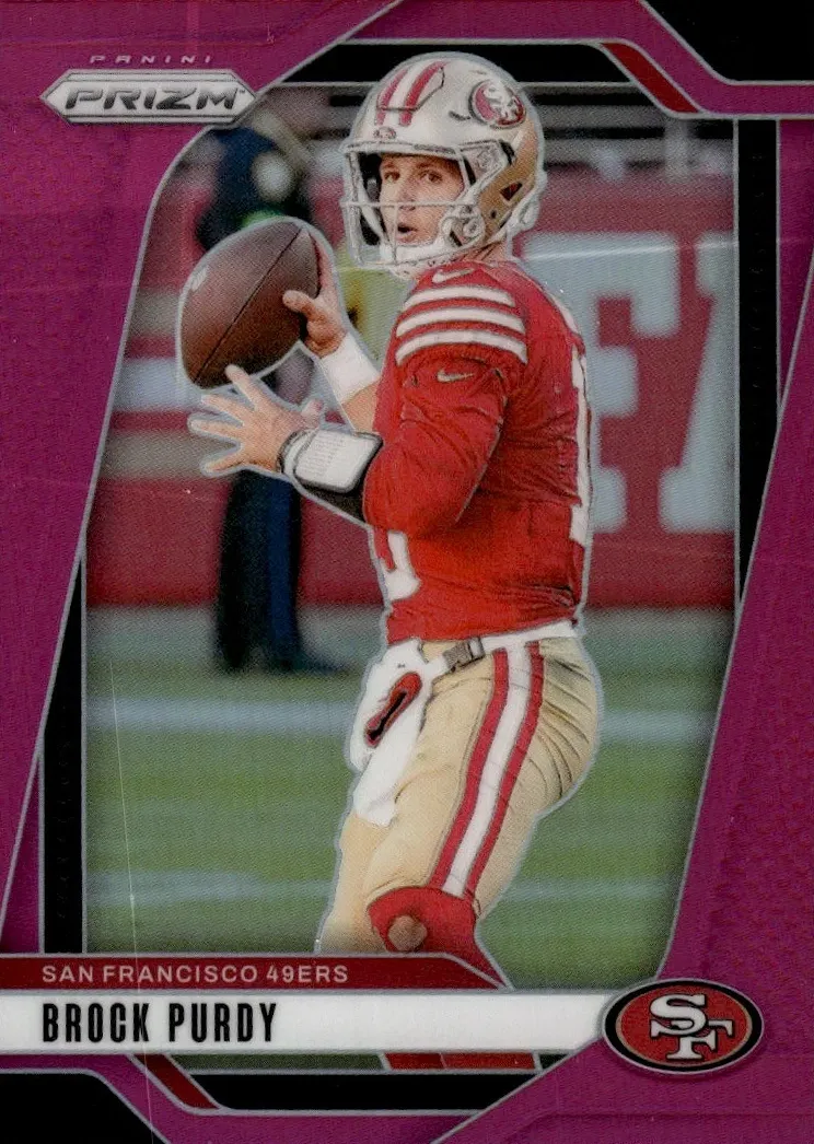 2024 Panini Prizm Football Pink Brock Purdy #249 PSA 8.5
