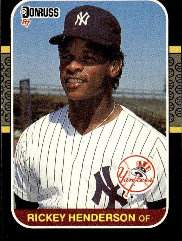 1987 Donruss Baseball Rickey Henderson #228 PSA 10