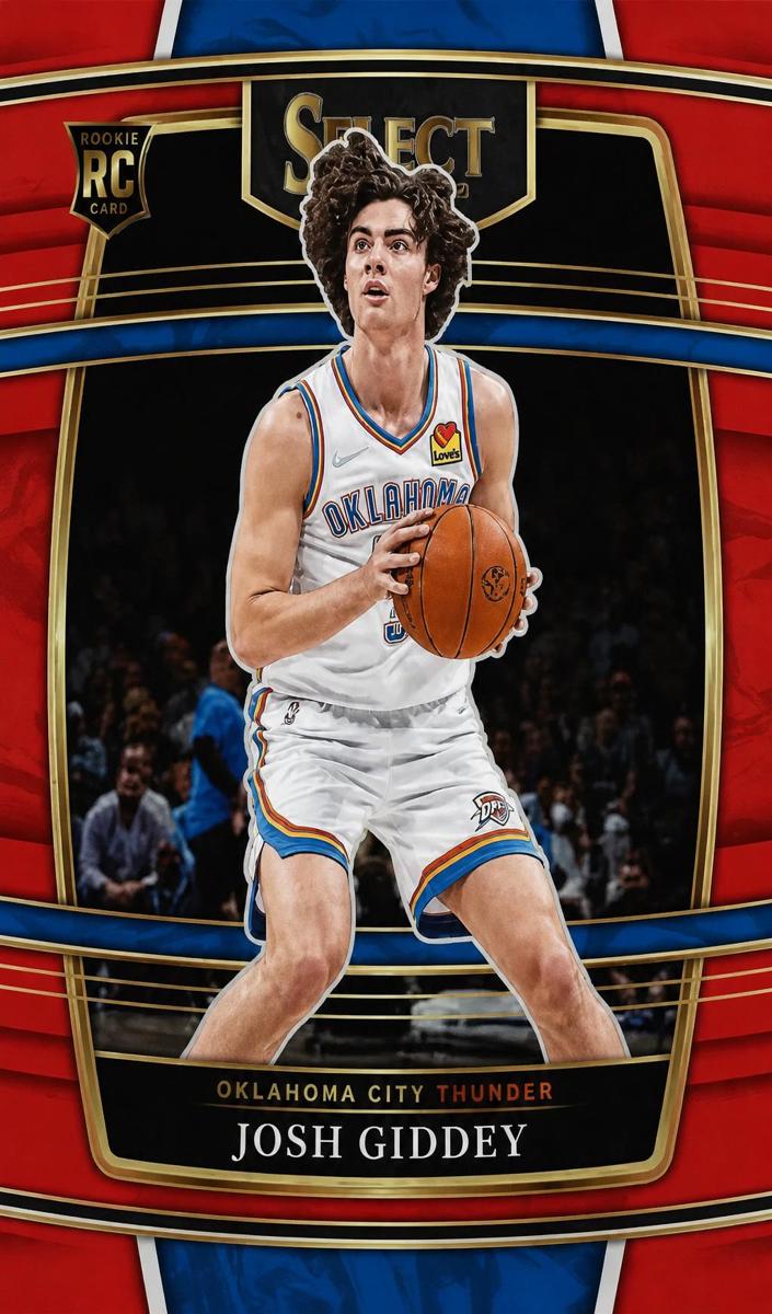 2021 Panini Select Basketball Red Josh Giddey #58