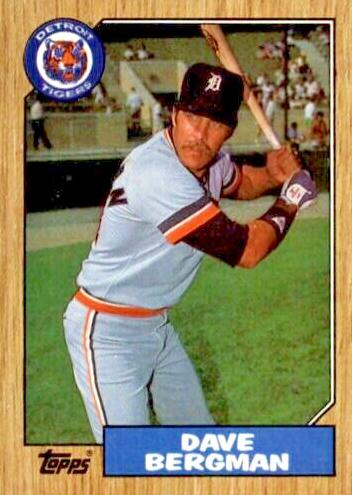 1987 Topps Baseball Dave Bergman #700