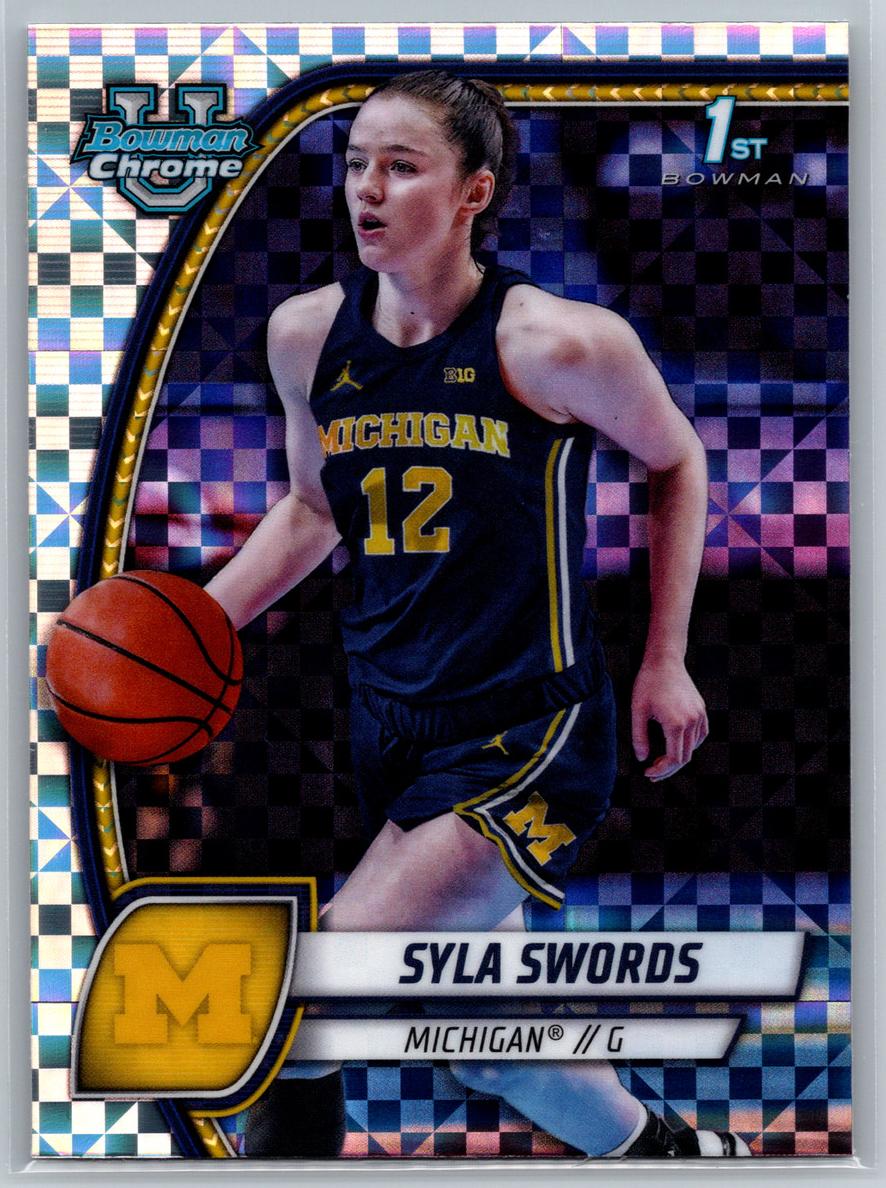 2024 Bowman Chrome University Basketball X-Fractor Syla Swords #65 PSA 10