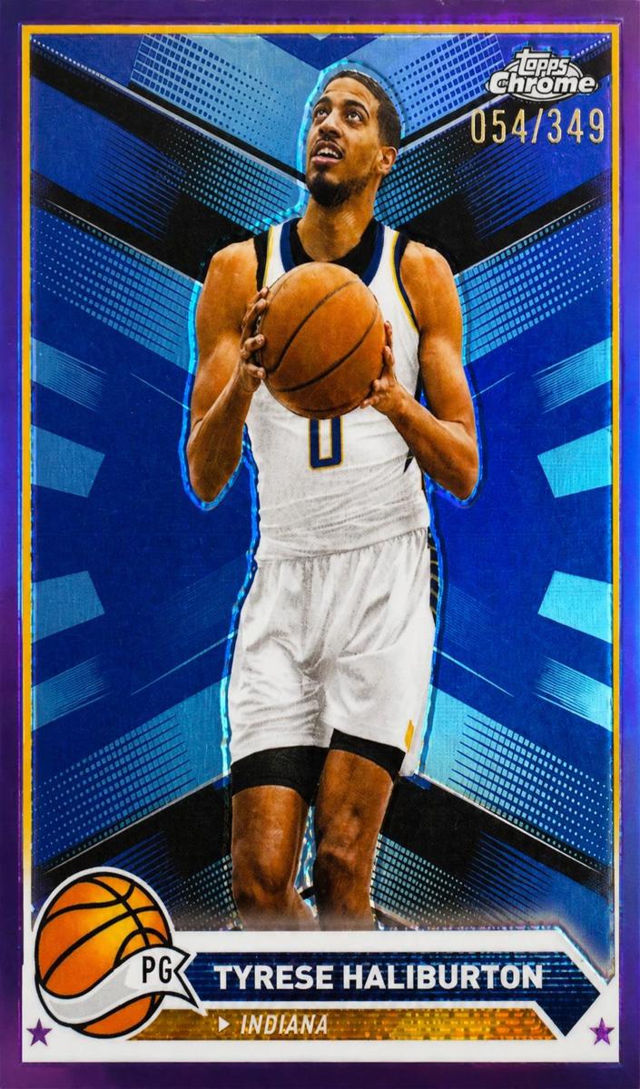 2023 Topps Chrome Basketball Refractor Tyrese Haliburton #4