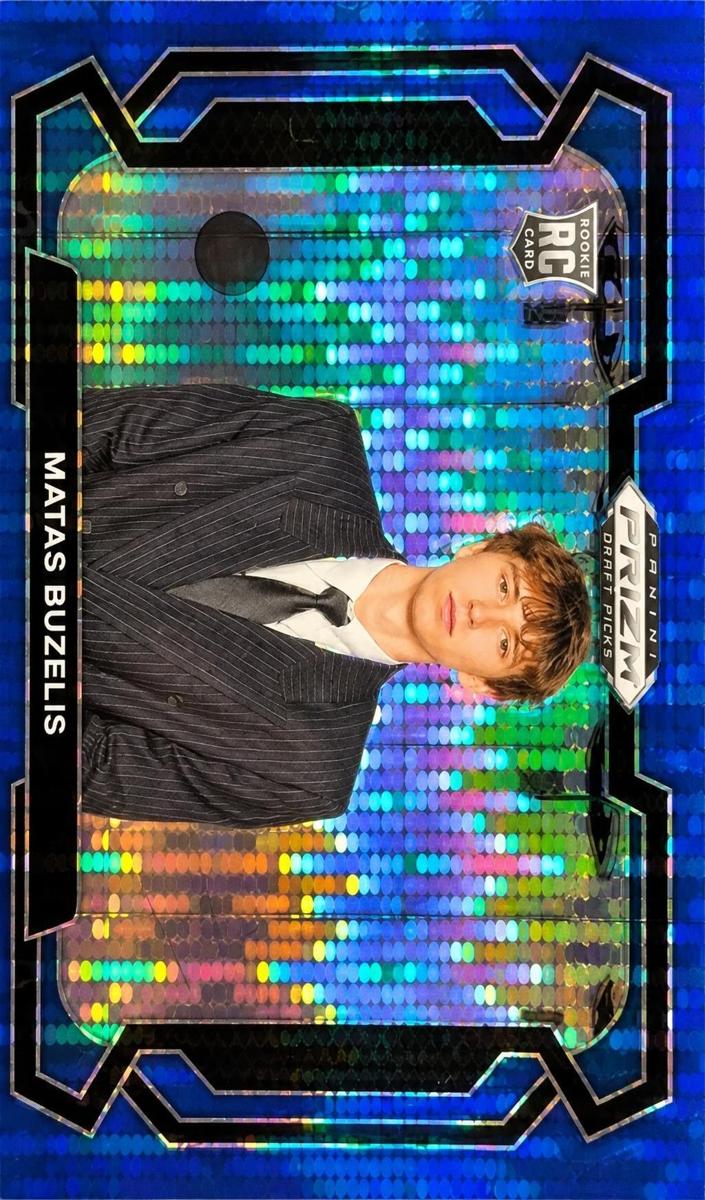 2024 Panini Prizm Draft Picks Basketball Blue Pulsar Matas Buzelis #67