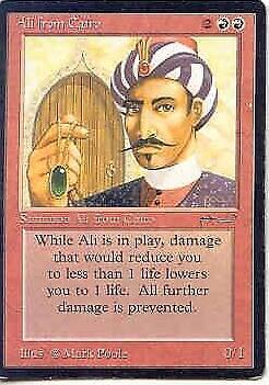 1993 Magic The Gathering Arabian Nights Ali from Cairo #NNO PSA 8