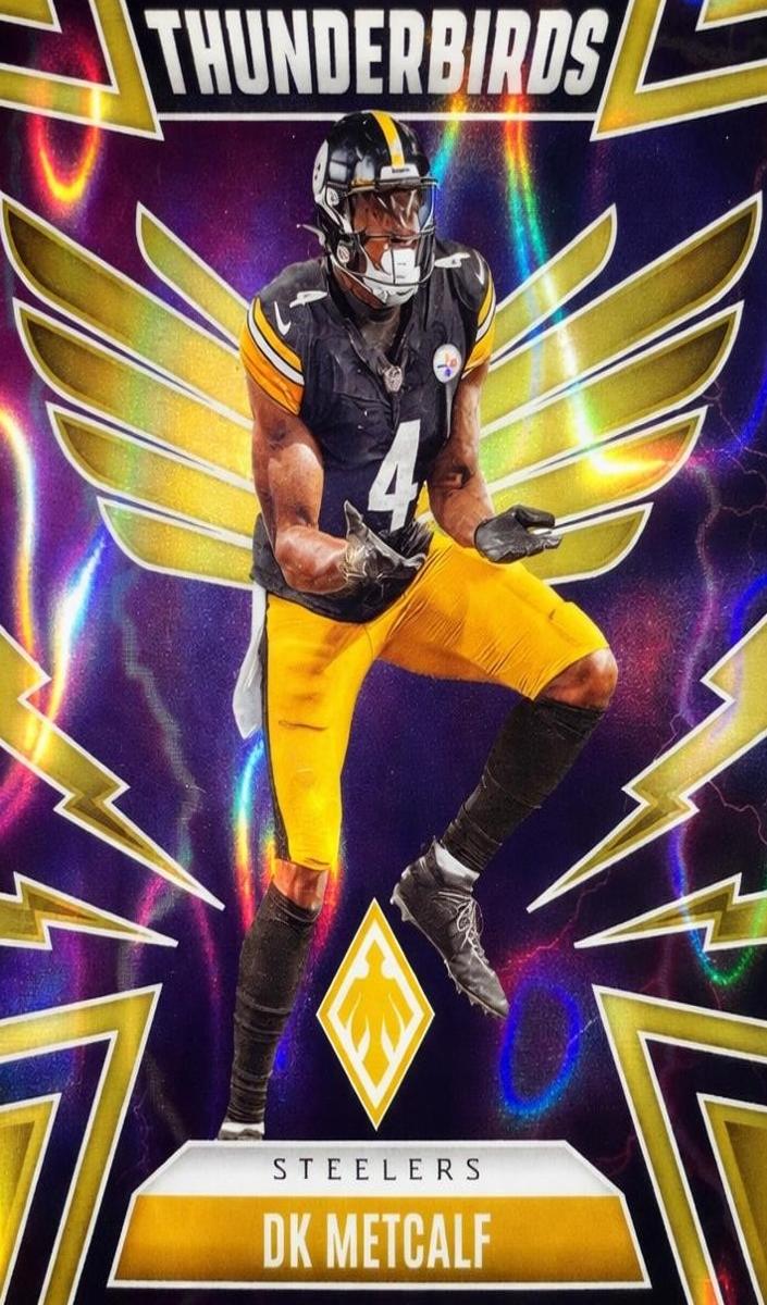 2025 Panini Phoenix Football Yellow Lava DK Metcalf #43