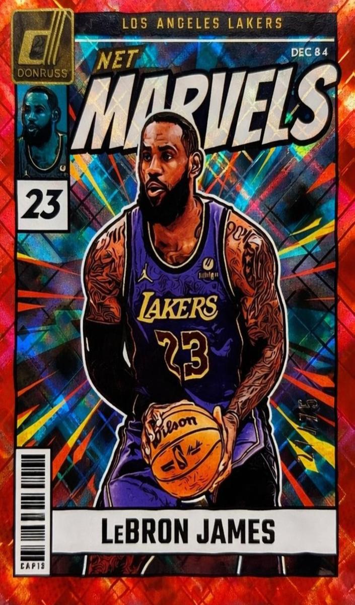 2024 Panini Donruss Basketball Diamond Red LeBron James #13 PSA 10
