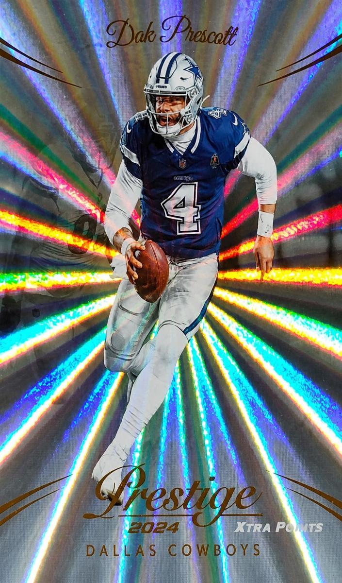 2024 Panini Prestige Football Sunburst Xtra Points Dak Prescott #75