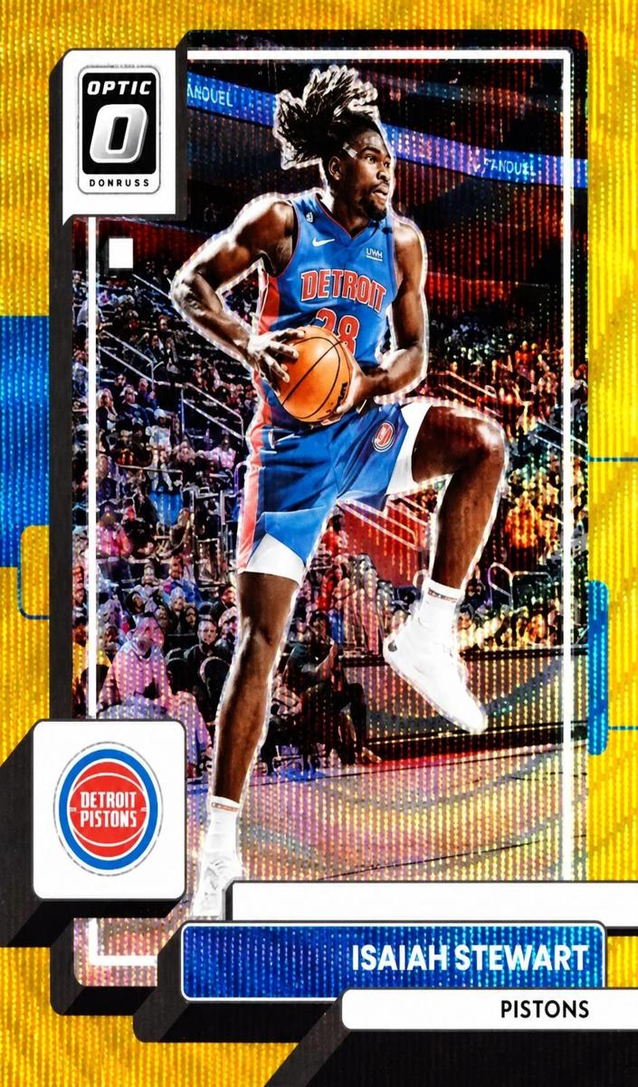 2022 Donruss Optic Basketball Gold Wave Isaiah Stewart #77