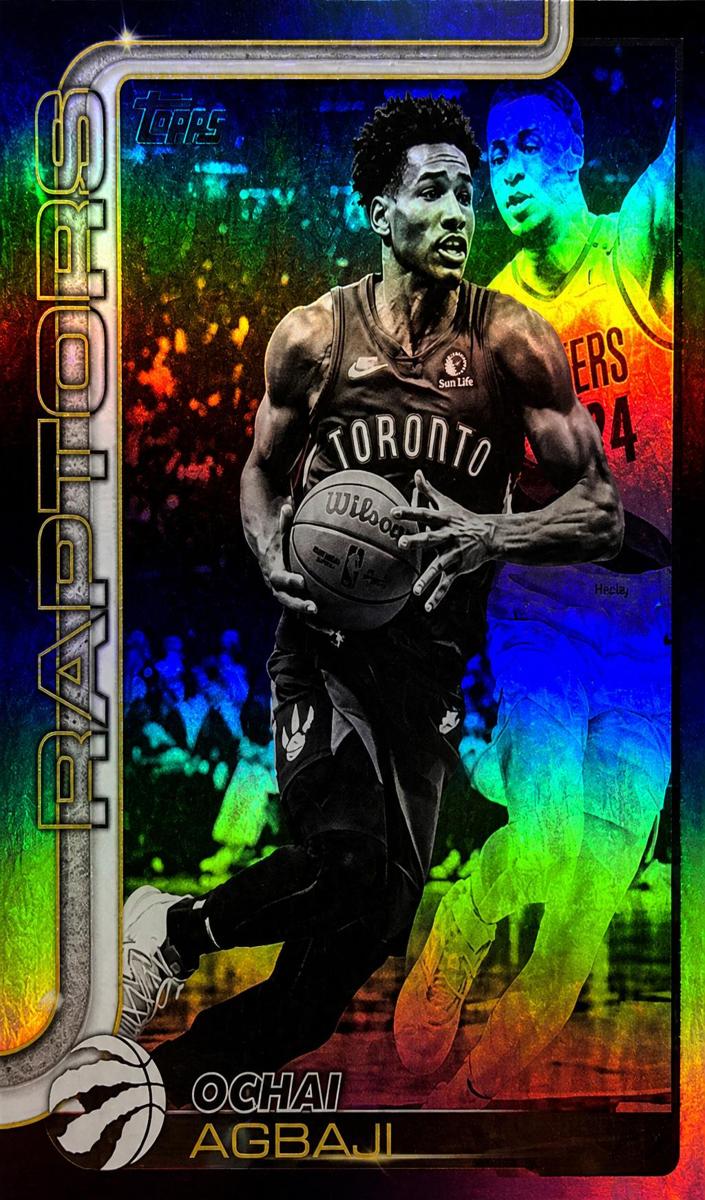 2025 Topps Basketball Blackout Ochai Agbaji #247