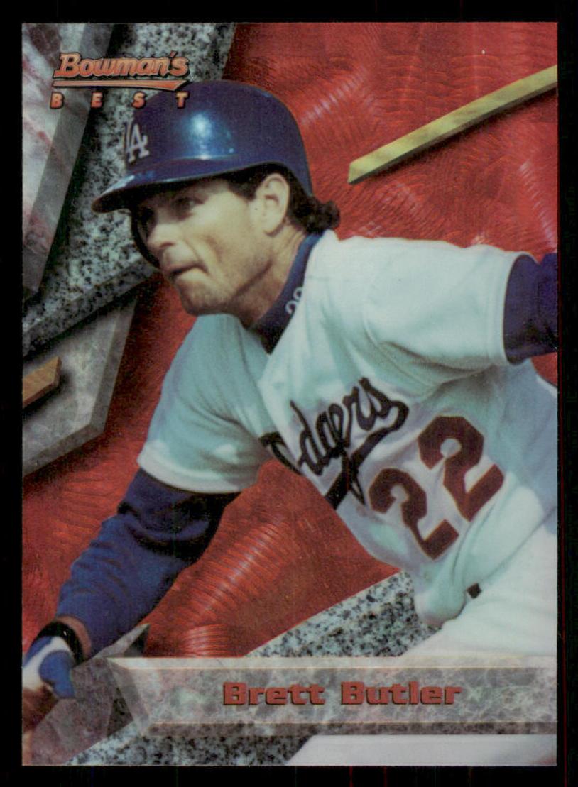 1994 Bowman's Best Baseball Refractor Brett Butler #R48 PSA 7.5