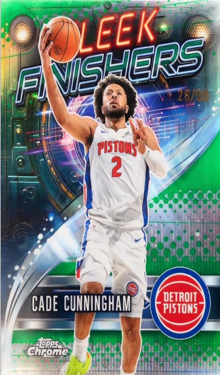 2025 Topps Chrome Basketball Green Refractor Cade Cunningham #SF-14