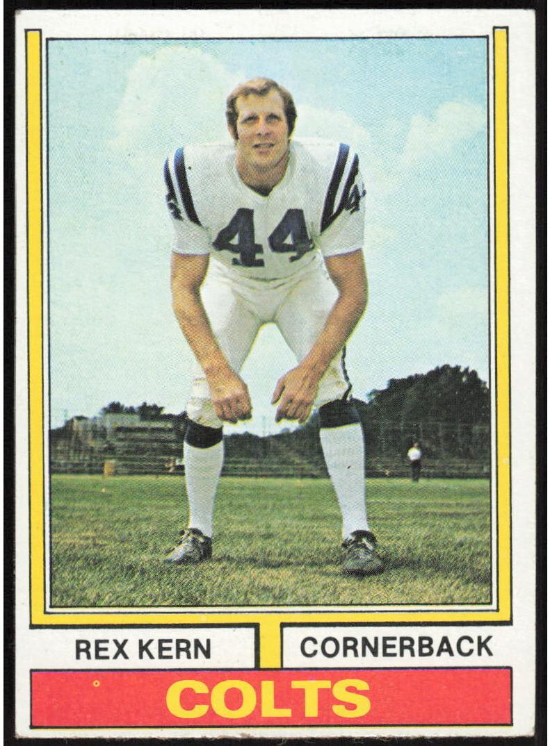 1974 Topps Football Rex Kern #222 PSA 7.5