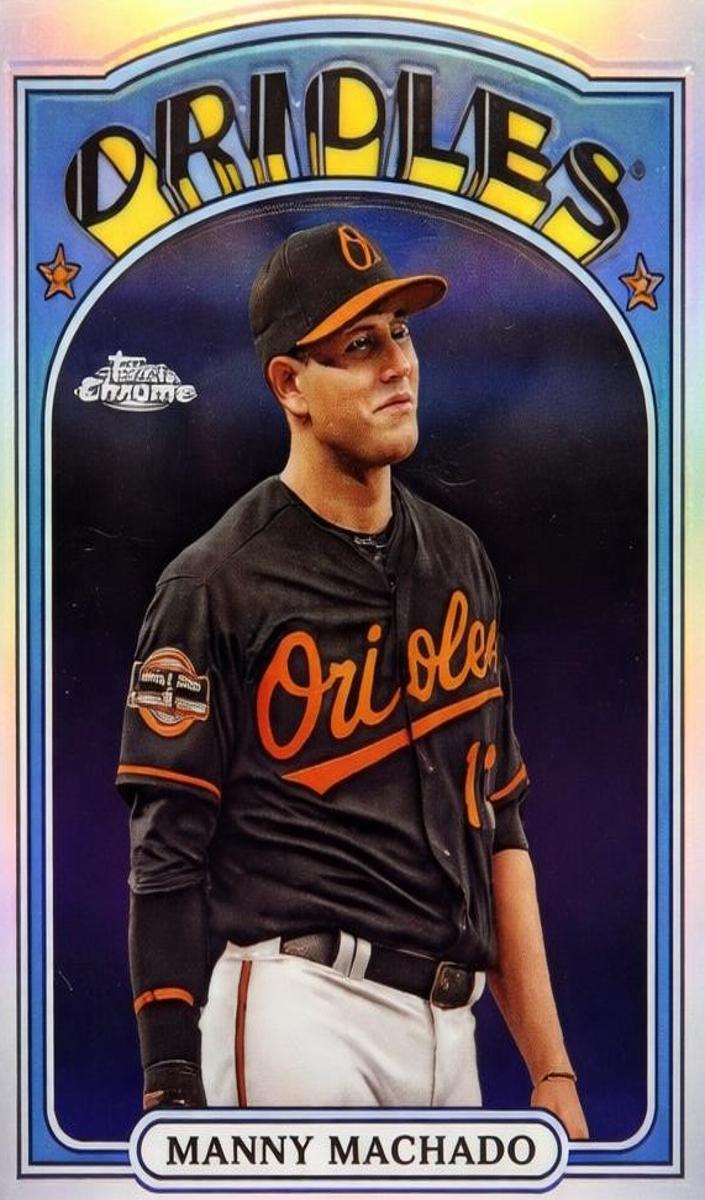 2013 Topps Chrome Baseball Manny Machado #72C-MM